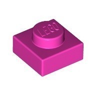 LEGO零件 薄板磚 1x1 3024 深粉紅【必買站】樂高零件