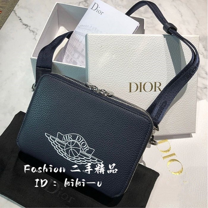 二手特價 DIOR迪奧AIR DIOR x JORDAN 限量聯名 雙層小方包 相機包 男女通用 現貨