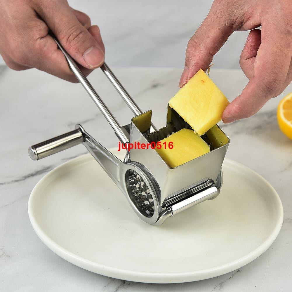 qw*可拆洗手搖奶酪刨生姜刨絲器多用途烘焙芝士研磨器創意奶酪芝士刨