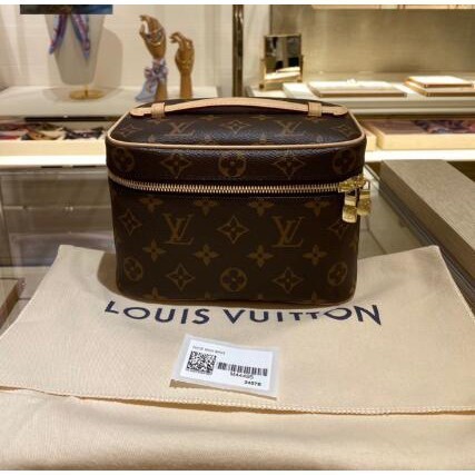 卓梵二手精品 LV M444 Nice MINI 迷你款 經典的 Nice 化妝箱 此款沒有金釦扣環可以搭配肩帶