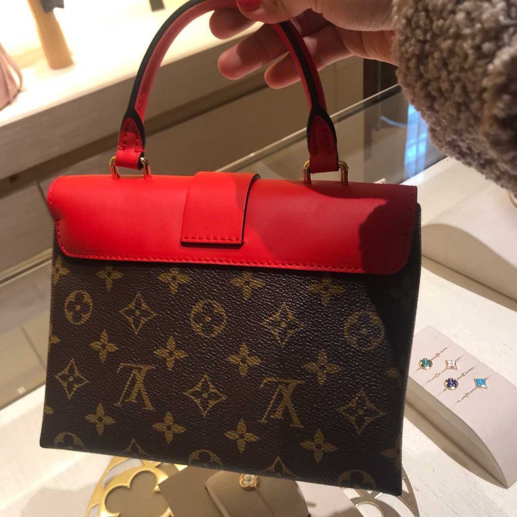 小餅二手 LV Locky BB Monogram M44322 大鎖頭 斜背包 郵差包 手提