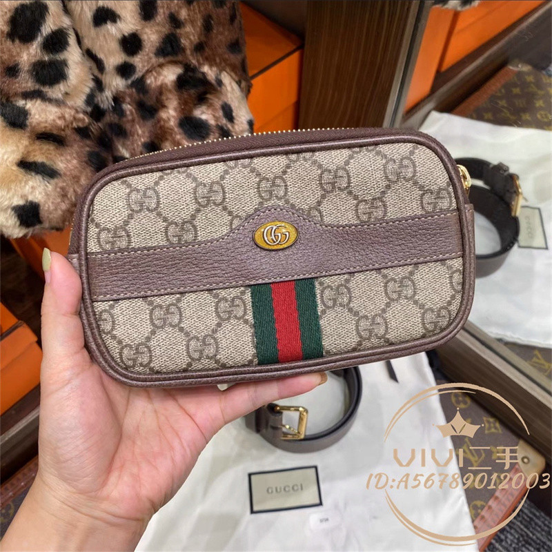 正品現貨 GUCCI 古馳 Ophidia GG Supreme belted 迷你腰包 手機包 519308