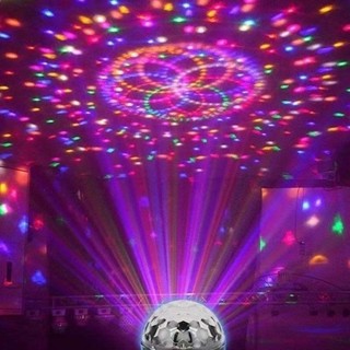 七彩旋轉燈泡LED家用KTV氛圍燈聚會節日裝飾燈房間宿舍蹦迪閃光燈