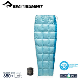 【Sea To Summit 澳洲 Traveller -7 無帽羽絨睡袋R《洋藍》】SL041062/保暖睡袋/露營