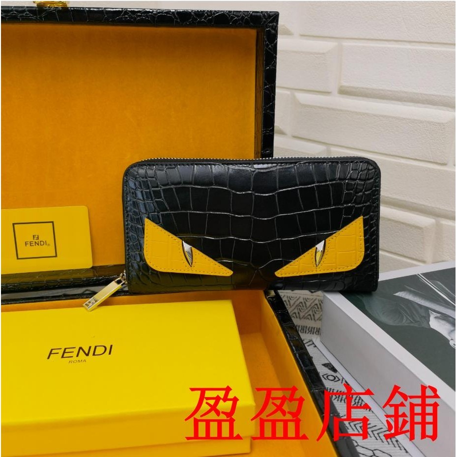 盈盈二手/FENDI/芬迪長夾 皮夾 男士長夾 男用錢包 男用皮夾零錢袋拉鏈錢包錢夾手機包錢夾手拿包禮物2522