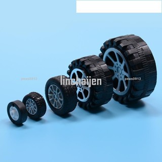 電子1688DIY場景 沙盤模型 建築模型材料 玩具四驅車塑膠 塑料車輪 多規格輪胎 模型車輪