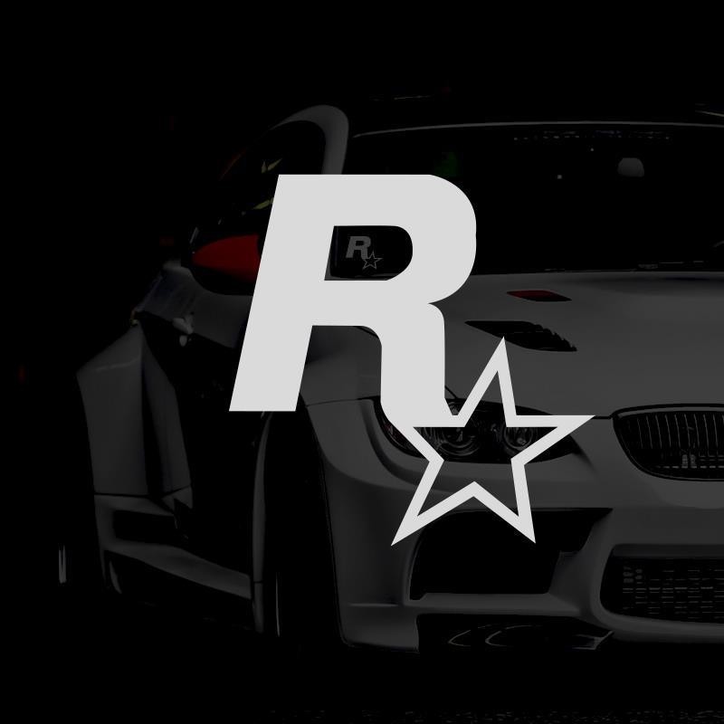汽車貼紙GTA5飛車R星周邊個性游戲裝飾車貼油箱蓋遮擋劃痕反光貼