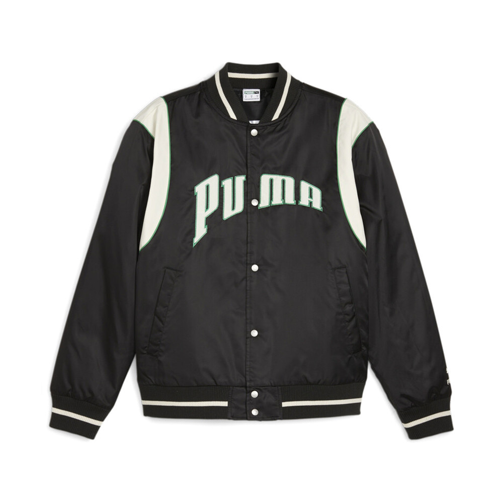 Puma 流行系列 P.Team Fanbase 男款 女款 黑色 休閒 日常 冬季 棒球外套 外套 62369101