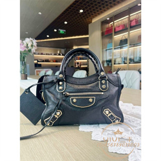 免運 正品現貨 BALENCIAGA 巴黎世家 431621 女包city mini金扣 機車包 單肩包 斜跨包 手提包