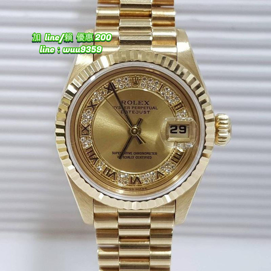 Rolex 勞力士 紅蟳 18k金錶 MR面盤 69178 2135自動機芯 錶徑26mm