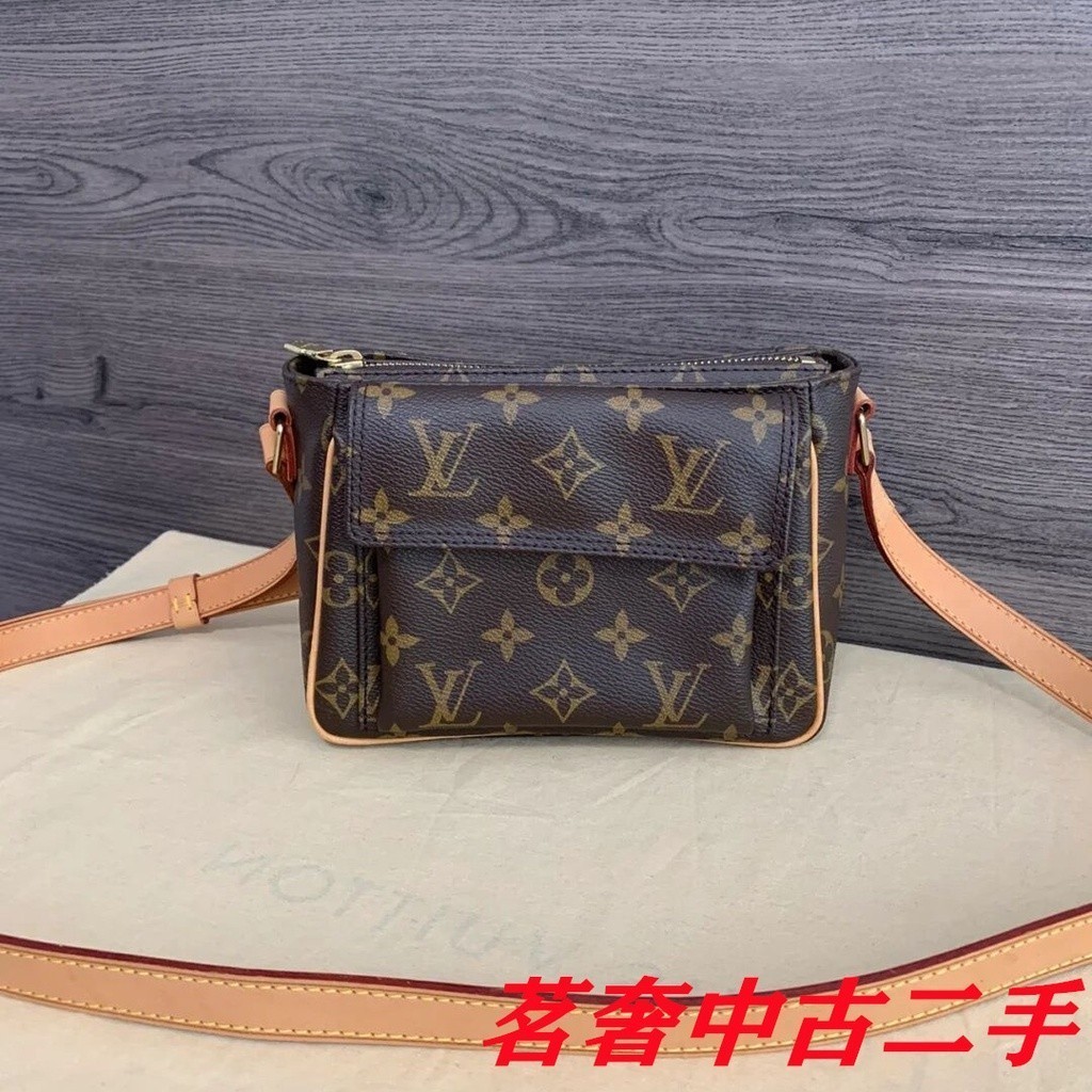 LV 路易威登 vintage 經典老花 復古 豆腐包 相機包 肩背包 斜挎包 M51165