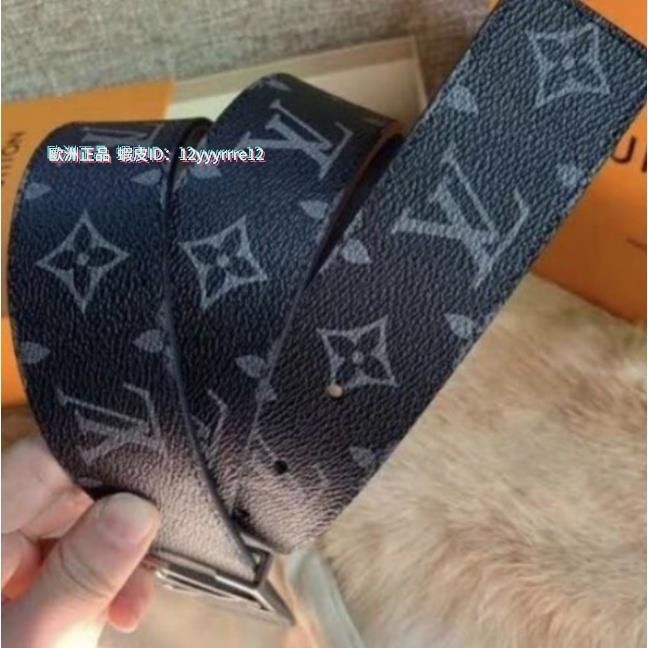 精品二手 【倩倩精品】正品LV M9821 MONOGRAM 雙面 logo 皮帶 現貨