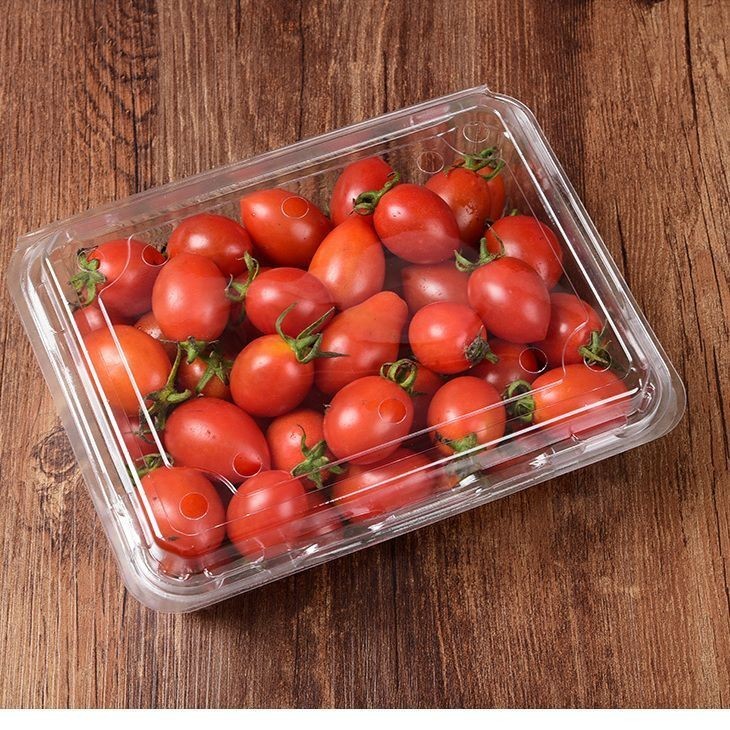 一次性帶蓋水果盒子透明塑料草莓盒 一斤裝500克打包盒水果包裝盒