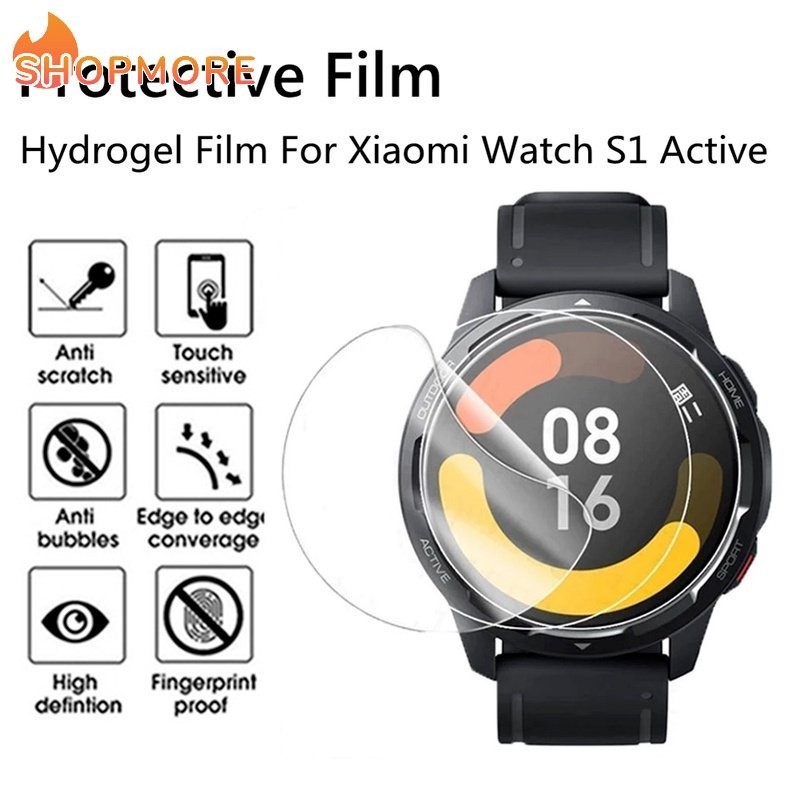 【批發價】5個起批XIAOMI 小米手錶 S1 Active 軟 TPU 防爆水凝膠膜/全覆蓋防刮智能手錶屏幕保護膜