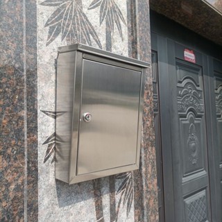 不鏽鋼意見箱 建議箱 不鏽鋼信箱 雜誌箱 傢用室外掛墻不銹鋼信箱郵筒意見箱投訴箱防雨防水防銹牛奶箱
