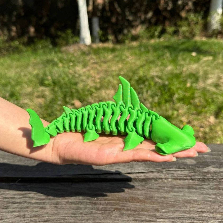 3D列印 關節魚 錘頭鯊玩具 可動公仔 可動模型 模型 公仔 生日禮物 解壓玩具