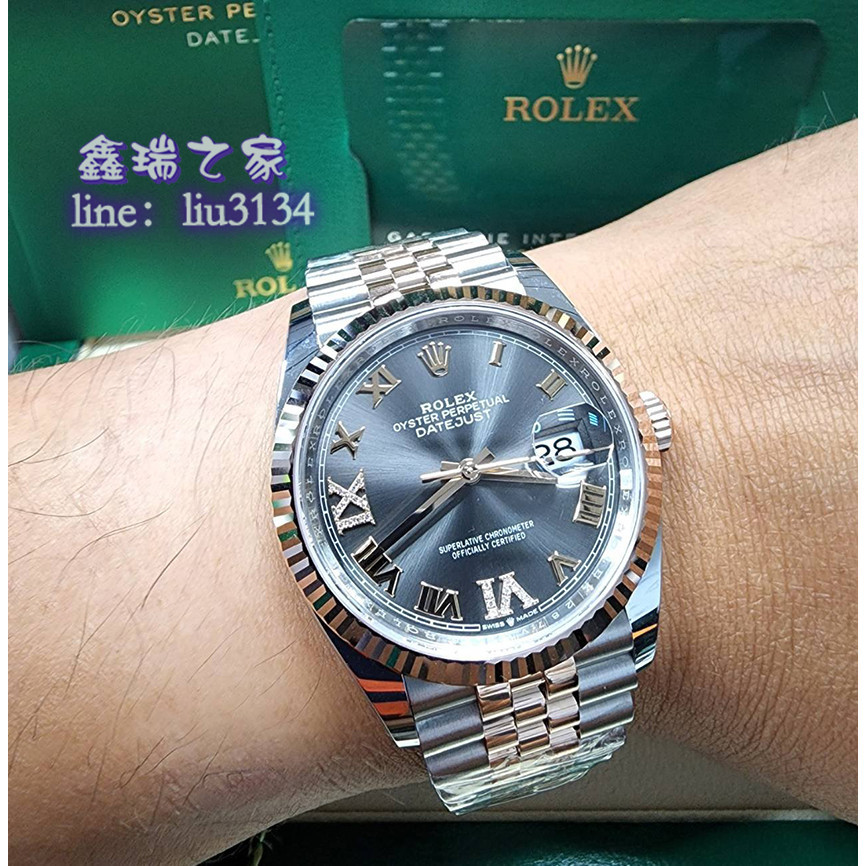 ROLEX 勞力士 126231 灰面 鑽刻 22年 珠帶 Datejust 36mm 126331 玫瑰金