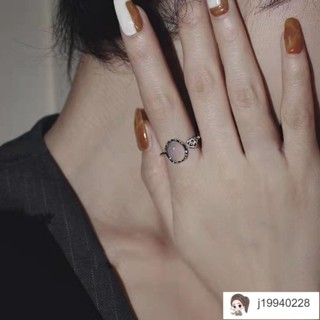韓系💗鈦鋼戒指 嘻哈戒指 潮流戒指 男生戒指 網紅復古戒指小眾設計輕奢高級感氣質潮百搭設計開口可調節食指戒