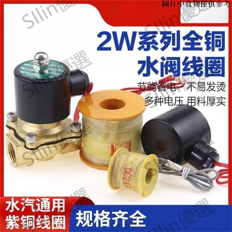 🌟Silin優選🌟全銅電磁閥水閥線圈 220V 110V 24V 12V 2分 3分 4分 6分 1寸