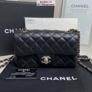 雪兒奢品二手 CHANEL A69900 黑色 荔枝皮 羊皮金鍊 銀鏈20cm COCO 鏈帶/肩背/側背/斜跨包 現貨