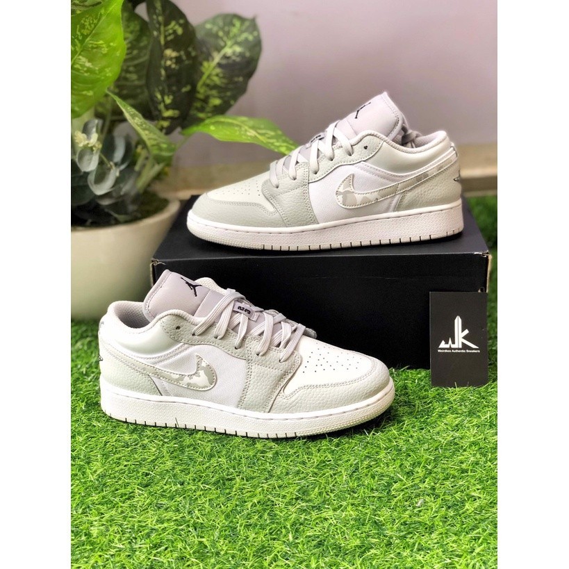 Air Jordan 1 Low GS 低幫 白灰迷彩 籃球鞋 DD3234-100