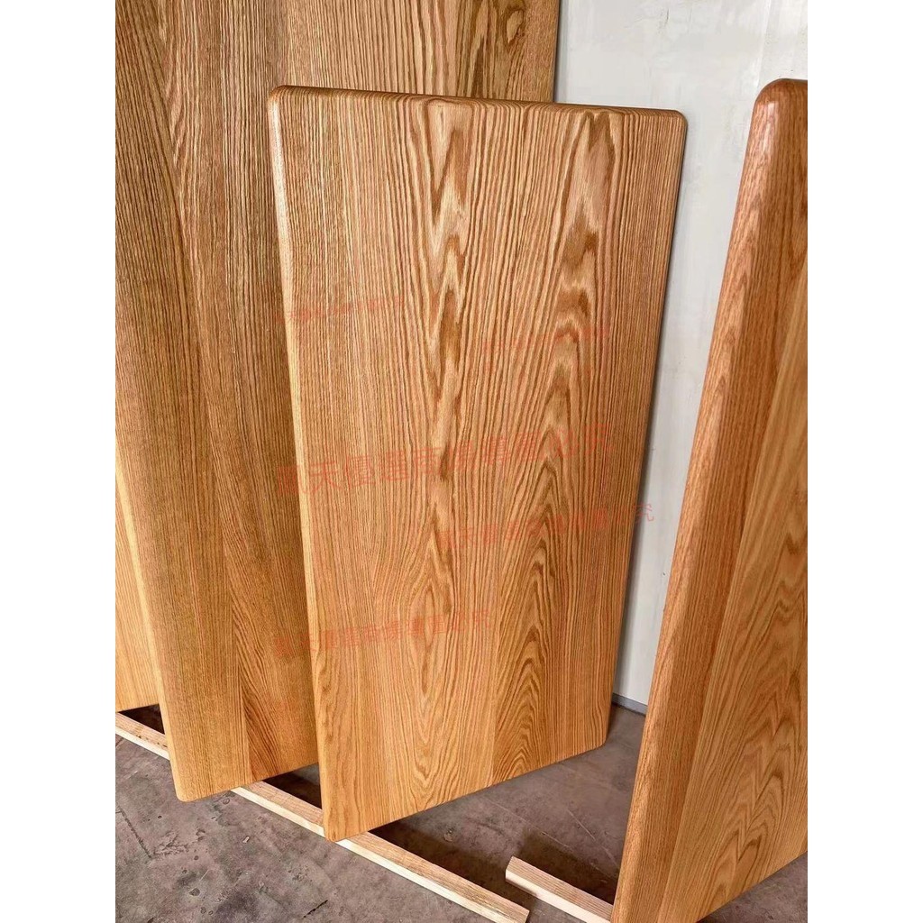 定制紅橡木實木原木板材升降桌面樓梯踏步隔板吧臺板餐桌板飄窗板