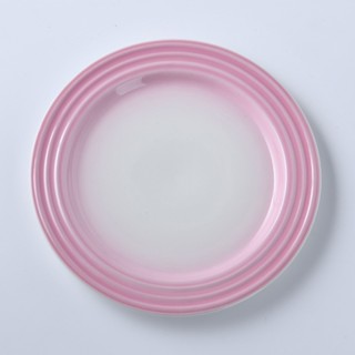 Le Creuset 陶瓷餐盤 陶瓷盤 點心盤 盛菜盤 22cm 漸層粉