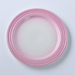 Le Creuset 陶瓷餐盤 陶瓷盤 點心盤 盛菜盤 22cm 漸層粉 [美學生活]