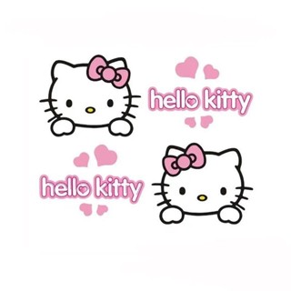 hellokitty車貼kitty凱蒂貓KT電動車機車貼畫劃痕拉花汽車貼紙