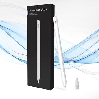 Penoval AX Ultra 自訂按鍵繪圖款 iPad Pencil 主動式觸控筆, 白