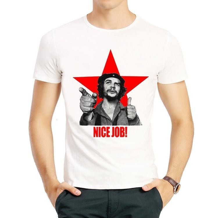切格瓦拉T恤個性白色短袖趣味搞怪印花衣服男 Che Guevara tshirt