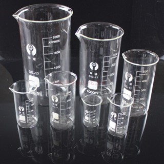 4791高型玻璃燒杯50ml 100ml 250ml 500ml 1000ml帶刻度玻璃量杯