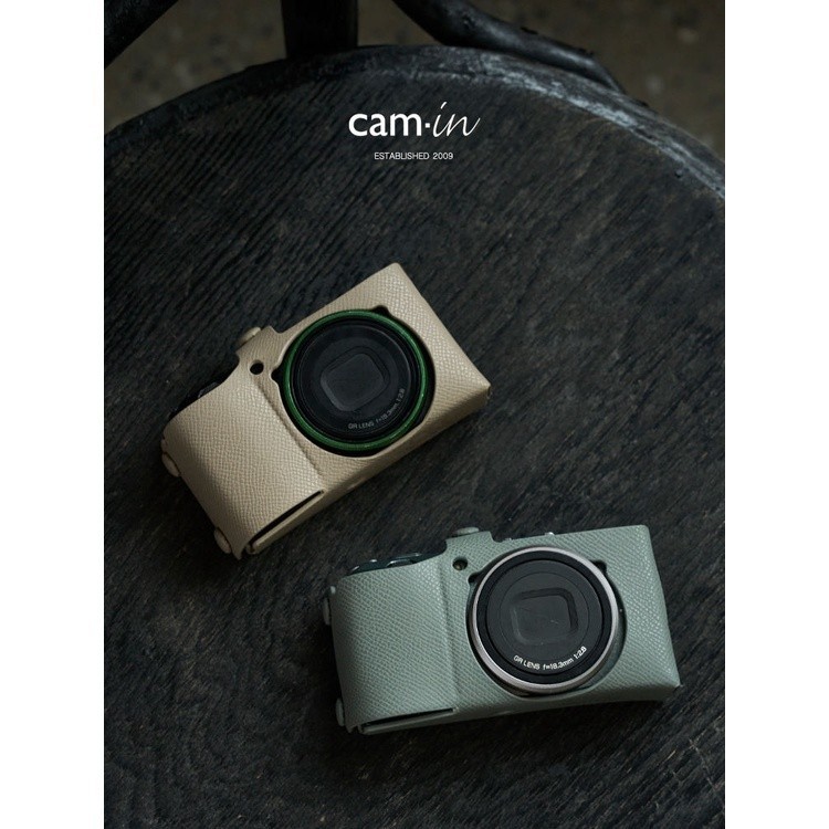 cam-in真皮手工理光GR1/GR2/GRiii/GR3x相機專用牛皮真皮保護皮套