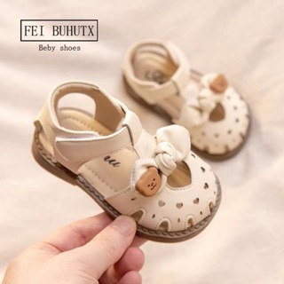 💕洋洋兒童店💕 女童涼鞋 兒童涼鞋 兒童鞋子夏季女寶寶學步鞋軟底包頭涼鞋女童公主鞋防滑新款 女童包頭涼鞋 女童學步鞋