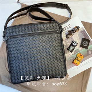 二手現貨 Bottega Veneta BV經典編織小牛皮側背方包 免運