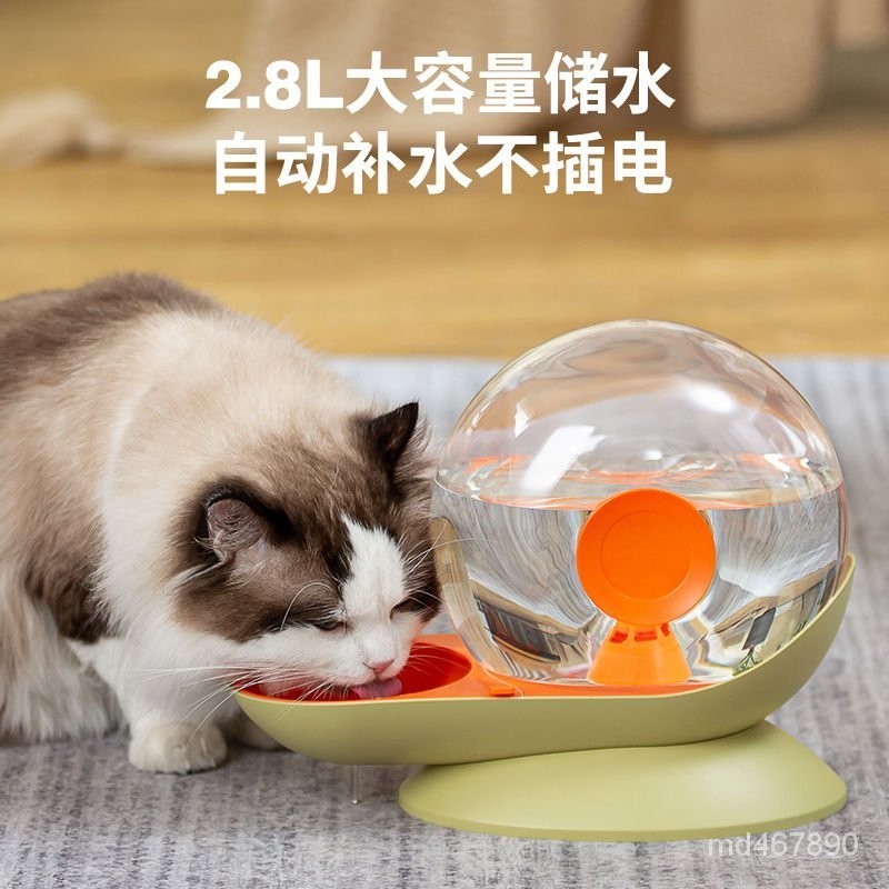 🔥臺灣熱賣🔥貓咪飲水機流動不插電寵物狗狗喝水自動餵水器過濾水碗水盆大容量