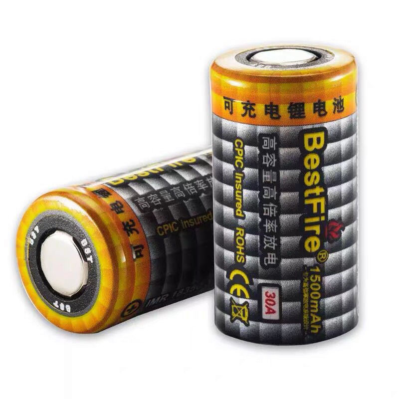相機電池 BESTfire18350動力 電池 1500mAh高容量高倍率18350 電池 30A放電
