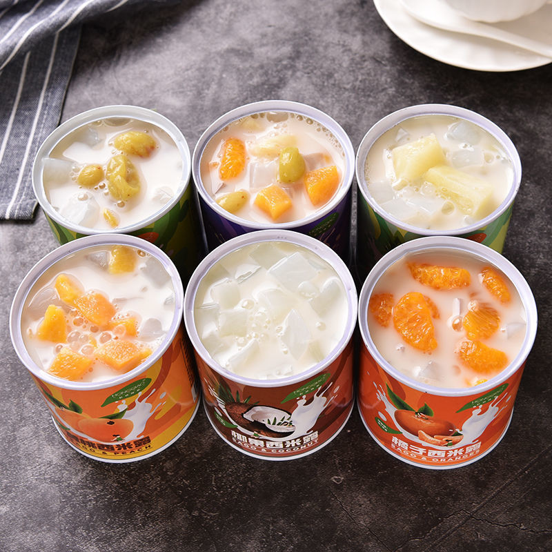 罐頭 水果罐頭 酸奶西米露罐頭水果罐頭混合裝整箱黃桃罐頭新鮮橘子什錦菠蘿椰果