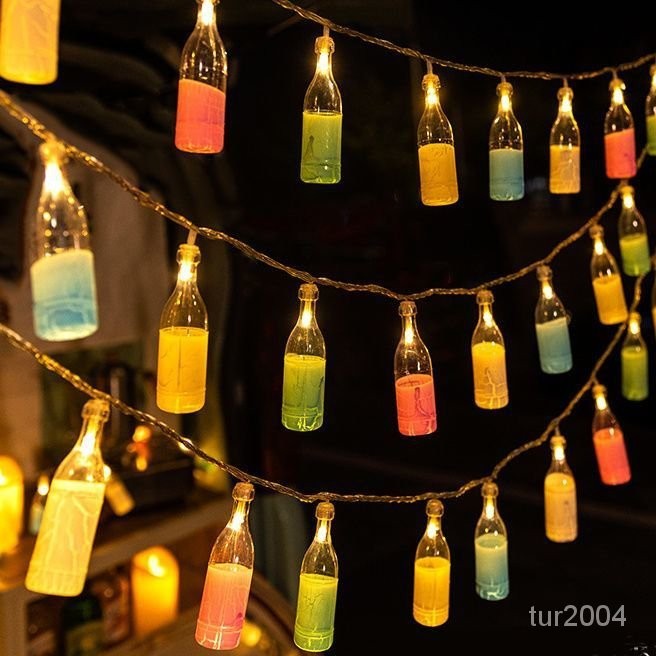 🔥下殺價🔥 led小彩燈夜市擺攤氛圍燈酒瓶燈地攤電瓶專用USB後備箱生日裝飾燈