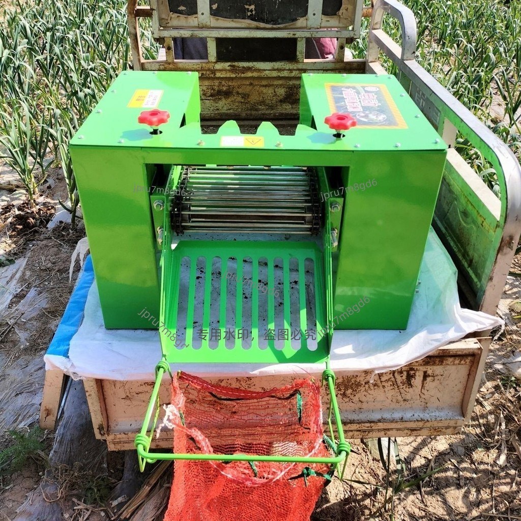 全自動電動大蒜剪桿機干濕蒜頭專用去桿切蒜苗秧入袋機械剪蒜機麗麗！