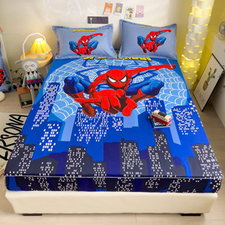 卡通比卡丘床包單件防塵防滑三件套枕套二件套 蜘蛛人床包 卡通可愛床包 兒童床包 防滑床包