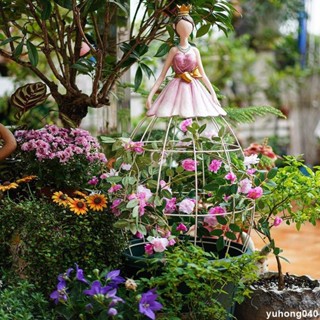 熱銷#鐵藝爬藤架月季鐵線蓮庭院擺件支架戶外創意園藝裝飾花架花園