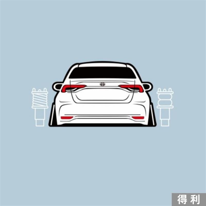 🔥台灣熱賣🔥豐田 ALTIS 9代 10代 10.5代 11代 11.5.代 12.代改裝貼紙 恐高症 HF風格車貼