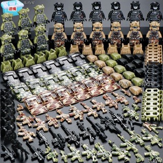 正品進口積木相容樂高lego新款定製兒童防爆神盾幽靈特警相容樂高積木人仔警察男孩拼裝玩具