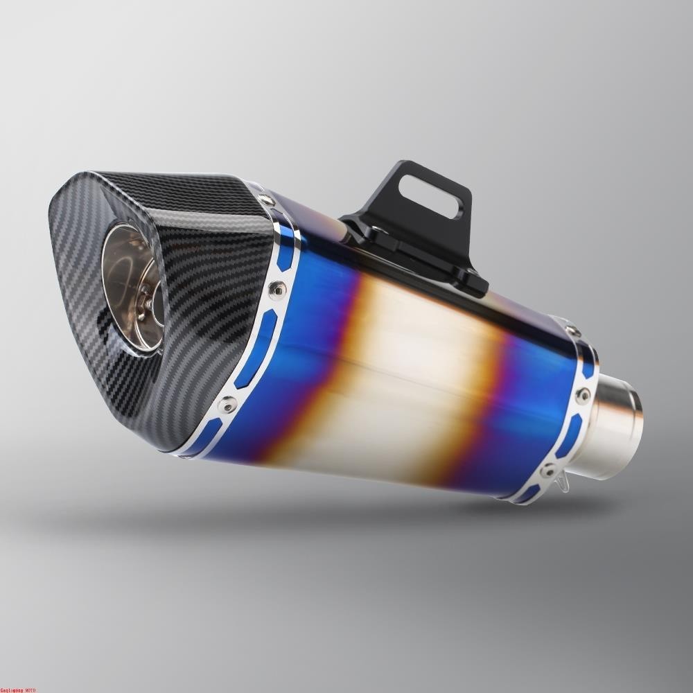 通用摩托車 Akrapovic 排氣消音器 370 毫米管用於踏板車越野摩托車越野車 Moto crf150 gsxr1