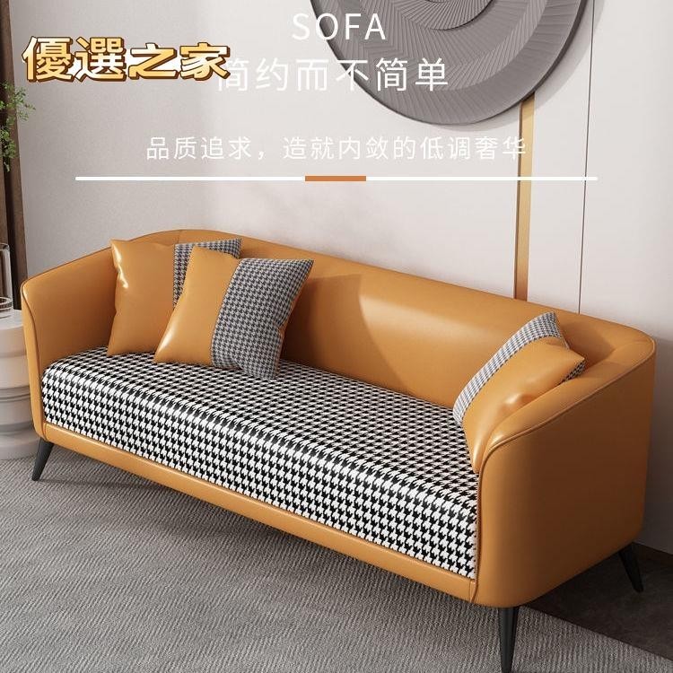 🔵台灣優選之家🔵舒適的小戶型佈藝沙發簡易臥室客廳小沙發單人雙人三人沙發齣租房