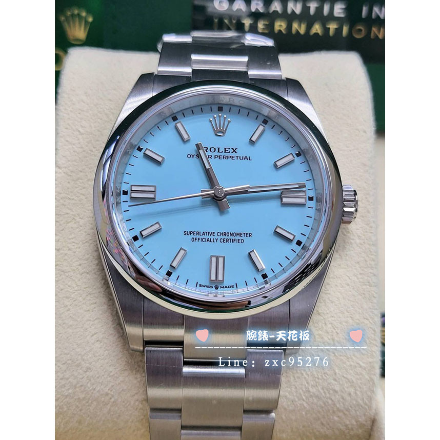 Rolex 勞力士 126000 全新 21年 全膜 全新 Op Tiffany 藍面 36Mm 124300腕錶