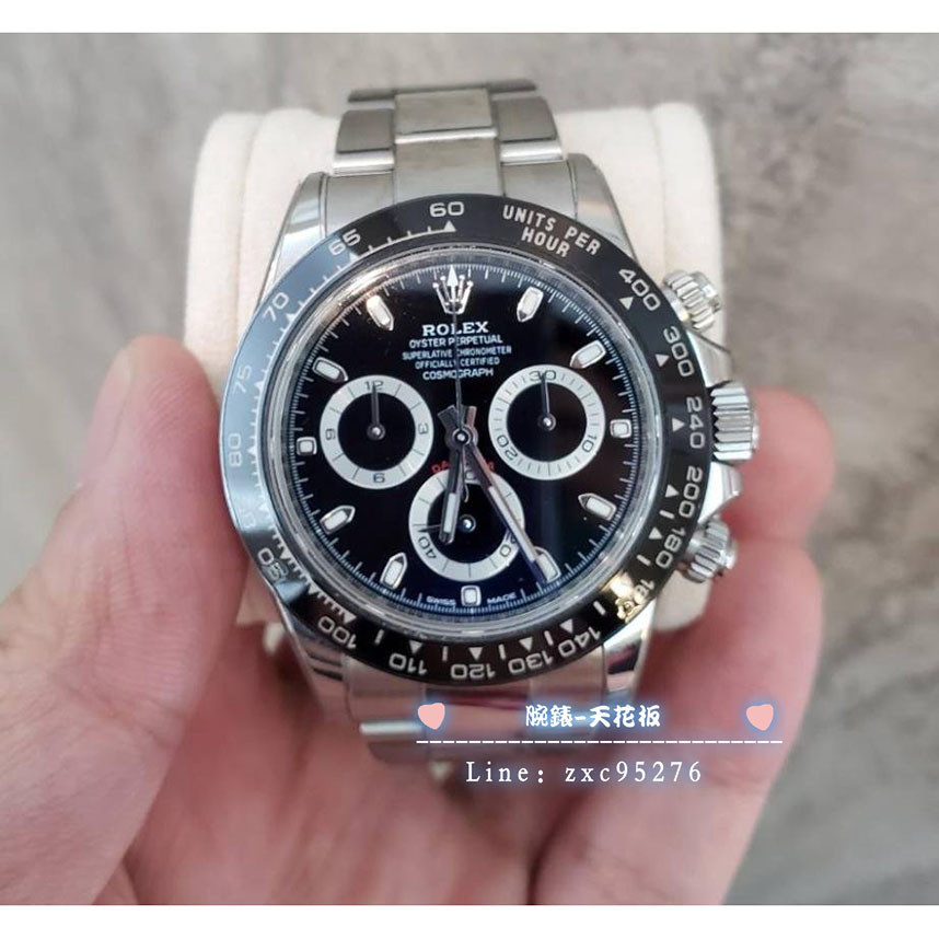 勞力士 116500 黑面 Daytona Rolex 迪通拿熊貓 陶瓷外圈 116500Ln 宇宙計時腕錶
