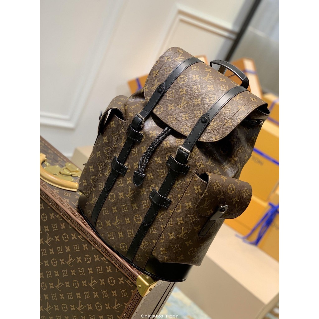 二手Louis Vuitton LV Christopher 老花小號雙肩包 M43735