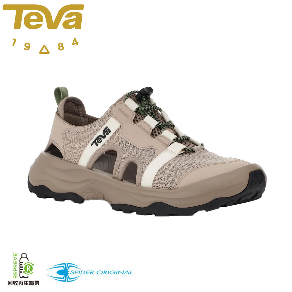【TEVA 美國 女 Outflow CT-護趾運動涼鞋《羽毛灰》】TV1134364/登山/涼鞋/溯溪鞋/護趾鞋